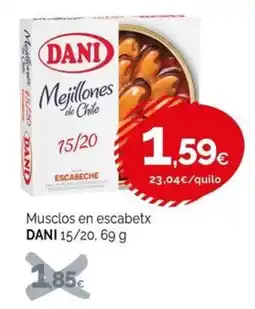 Condis Dani mejillones de chile 15/20 oferta