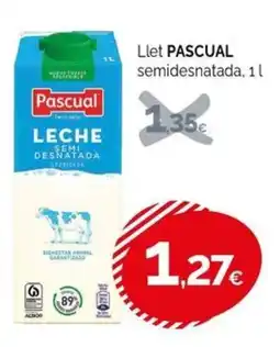 Condis Pascual leche semidesnatada oferta