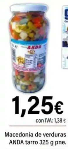 Cash Ifa Anda macedonia de verduras oferta