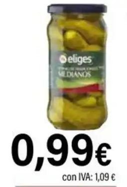 Cash Ifa eliges pepinos medianos oferta