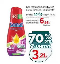 Condis Somat gel rentavaixelles llima-llimona oferta