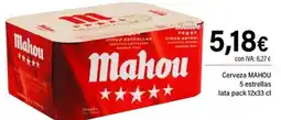 Cash Ifa Mahou cerveza 5 estrellas oferta