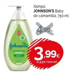 Condis johnson's baby camomilla champú oferta