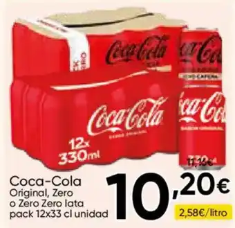 FROIZ Coca-Cola Original, Zero o Zero Zero lata oferta
