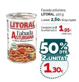 Condis Litoral fabada asturiana oferta