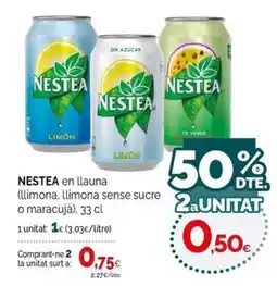 Condis Nestea en llauna oferta