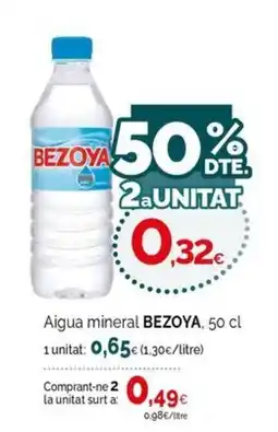 Condis Aigua mineral BEZOYA oferta