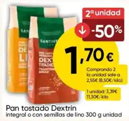 FROIZ Sanitive pan tostado Dextrín oferta