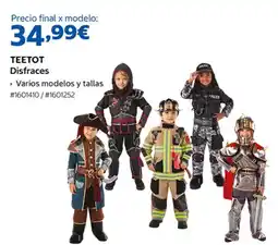 Costco Teetot disfraces oferta