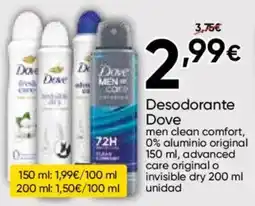 FROIZ Dove desodorante oferta