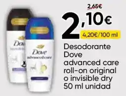 FROIZ Dove advanced care roll-on original o invisible dry oferta