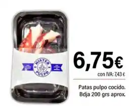 Cash Ifa Mister Pulpo patas pulpo cocido oferta