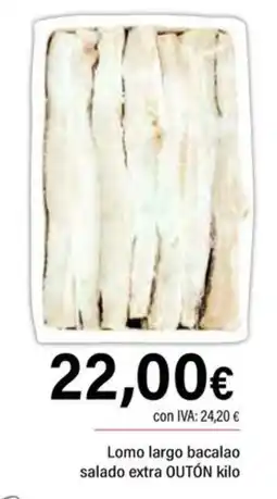 Cash Ifa Lomo largo bacalao salado extra OUTÓN kilo oferta