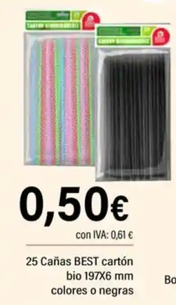 Cash Ifa Cañas BEST cartón bio oferta