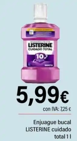 Cash Ifa Listerine cuidado total oferta
