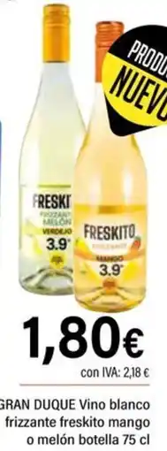 Cash Ifa Gran Duque vino blanco frizzante freskito mango o melon oferta