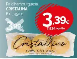Condis Cristallino pa d'hamburguesa oferta