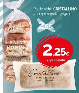 Condis Saint Honore pa de vidre cristallino oferta