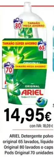 Cash Ifa Ariel Detergente polvo original oferta