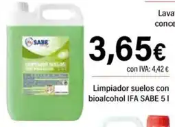 Cash Ifa Sabe limpiador suelos con bioalcohol oferta