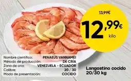 FROIZ Langostino cocido oferta