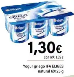 Cash Ifa eliges yogur griego i fa natural oferta
