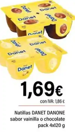 Cash Ifa Danet natillas sabor vainilla o chocolate oferta