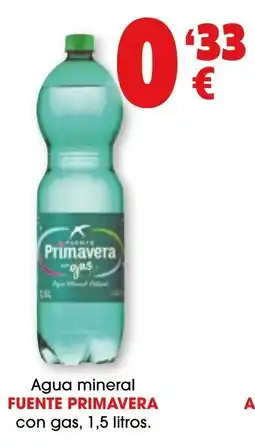 TOP Cash & Carry Fuente Primavera agua mineral con gas oferta