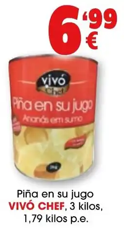 TOP Cash & Carry Vivó Chef piña en su jugo oferta
