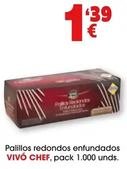 TOP Cash & Carry VIVÓ CHEF palillos redondos enfundados oferta