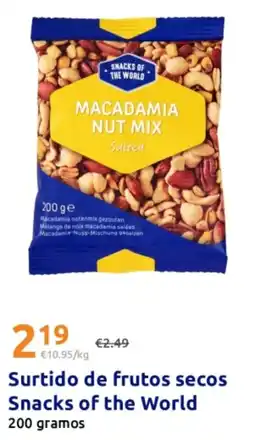 Action Snacks of the World macadamia nut mix salted oferta