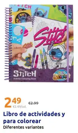 Action Disney Stitch Activity Colouring Book oferta