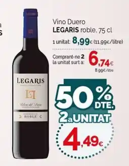 Condis Legaris vino duero roble oferta