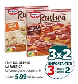 Condis Dr. Oetker pizza la rústica oferta