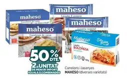 Condis Maheso canelons i lasanyes oferta