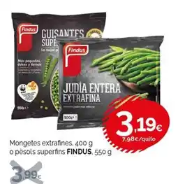 Condis Findus judía entera extrafina oferta