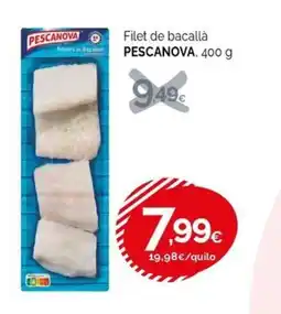 Condis Pescanova filet de bacallà oferta