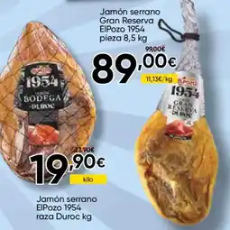 FROIZ ElPozo jamón serrano oferta
