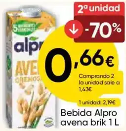 FROIZ Alpro bebida avena oferta