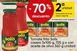 FROIZ Solis tomate frito casero o con aceite de oliva oferta