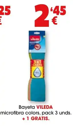 TOP Cash & Carry Bayeta VILEDA microfibra colors oferta