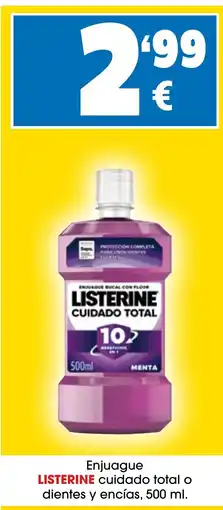 TOP Cash & Carry Listerine cuidado total o dientes y encías oferta