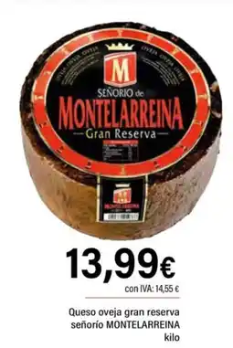 Cash Ifa senorío montalarreina queso oveja gran reserva oferta