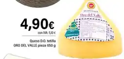 Cash Ifa Queso D.O. tetilla ORO DEL VALLE oferta
