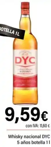Cash Ifa Whisky nacional DYC oferta