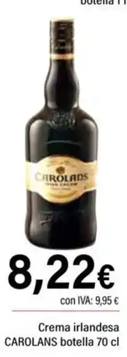 Cash Ifa Carolans crema irlandesa oferta