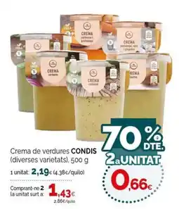 Condis Condis Crema de verdures oferta