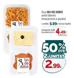 Condis bo de debò duo amb llibrets oferta