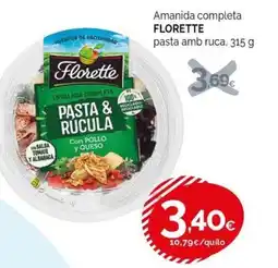 Condis Florette ensalada completa pasta & rucula oferta