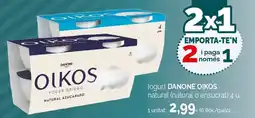 Condis Danone Oikos yogur griego natural azucarado oferta
